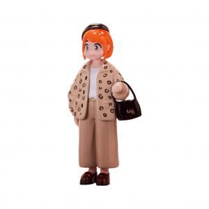 NORI Xiao No Xiao No's Morning Collection слепая коробка товар один сюрприз бокс/полный бокс 12 шт POP MART, confirmed--leopard print coat (open)