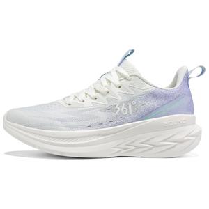 361° Кроссовки для бега на короткие дистанции с низкой амортизацией, износостойкие, женские, фиолетово-белые