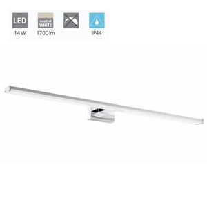 Светодиодный светильник для зеркала Eglo Pandella 1 хром 78 x 4 см нейтральный белый, серебро