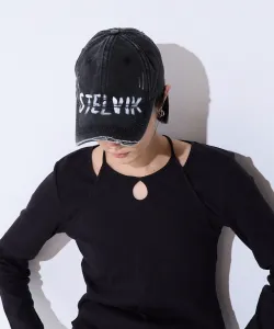 Кепка с нарисованным логотипом Jeanasis, цвет Black(09)