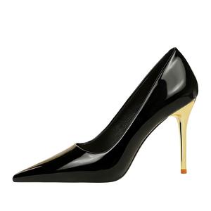 QITUMAUL Стройные каблуки на высоком каблуке женские черные [Высота каблука 10 см], цвет Black[Heel Height 10cm]