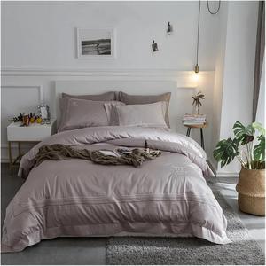 YUSIWOAL Комплект постельного белья из египетского хлопка 100s с вышивкой