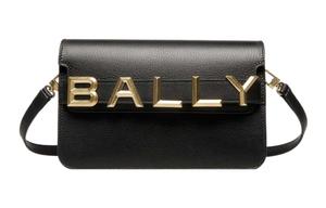 BALLY Квадратная сумка из коровьей кожи через плечо кроссбоди женская черная