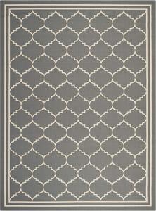 Ковер SAFAVIEH, 275 x 366 см, Washable Rug Outdoor Courtyard Collection - Grey & Beige, Non-Shedding & Easy Cleaning, идеально для патио, заднего двора, прихожей (CY6889-246)