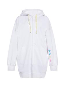 Женская толстовка с капюшоном белого цвета myMo