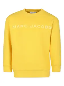 Толстовка с логотипом Marc Jacobs Kids, желтый