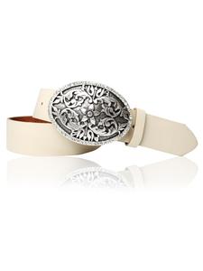 Ремень FRONHOFER Damen Trachtengürtel, кремовый