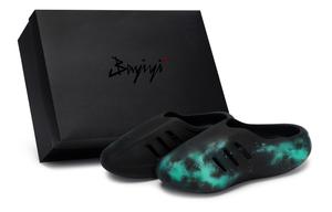 Мюли AdiFOM IIInfinity, износостойкие, закрытые тапочки, унисекс, черно-зеленые Adidas Originals, Black Green