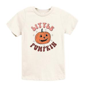 Молодежная футболка Little Pumpkin с короткими рукавами и рисунком в стиле ретро The Juniper Shop, цвет Cream