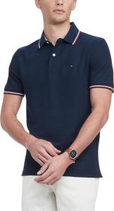 Мужская рубашка-поло Tommy Hilfiger с короткими рукавами, влагоотводящая, эластичная, быстросохнущая, с защитой от ультрафиолета, Sky Captain