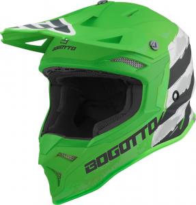 Шлем Bogotto v337 wild-ride cross, Green/Black/White