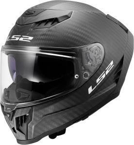 Мотоциклетный шлем LS2 Dragon Carbon Full Face с солнцезащитным козырьком., Matte Black