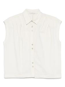 Рубашка Transit со складками, нейтральный