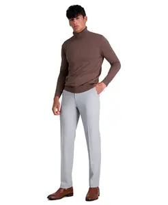 Брюки мужские JMH классические прямые с плоской передней частью и 4-сторонним растяжением Haggar, серый