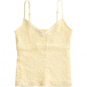 Hollister Топ женский светло-желтый