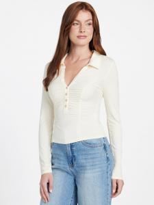 Топ с драпировкой «Флена» Guess Factory, кремовый