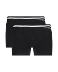 Упаковка из 2 мужских трикотажных трусов-боксеров с рисунком на поясе Dim, черный