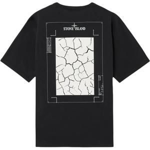 Футболка с принтом логотипа STONE ISLAND, черный