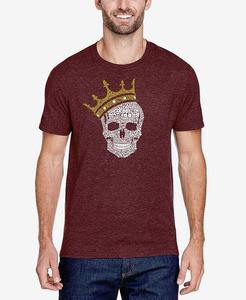 Мужская футболка премиум-класса с короткими рукавами Word Art LA Pop Art, цвет Burgundy