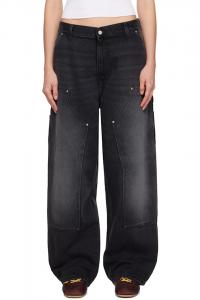 Carhartt Work In Progress Черные джинсы Brandon с двойными коленями