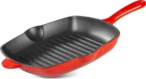 Сковорода MagicHome Castora line, сковорода-гриль, эмалированный чугун, 270x270x45 мм MAGICHOME