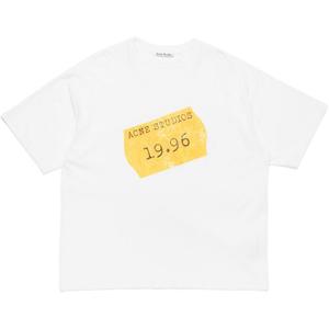 Футболка с принтом логотипа Acne Studios, белый