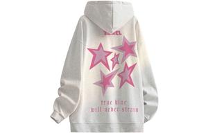 Толстовка Unisex Hooded Moderate Heavyweight ZIAREL, белый heather серый