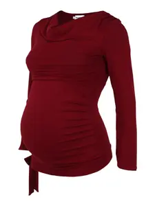 Лонгслив Bebefield VIDA, цвет Wine Red