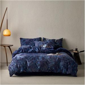 FGDSEEEKJUFHH Комплект постельного белья из мягкого бархатного флиса с пушистым ворсом в винтажном стиле с цветами и листьями