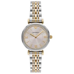 Двухцветные наручные часы из нержавеющей стали EMPORIO ARMANI