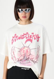 Футболка с принтом TITANIUM WOMAN LOW LIGHTS STUDIOS®, бежевый