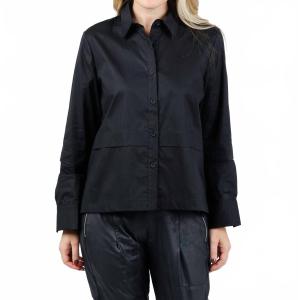 Рубашка Nadia High-Low на пуговицах, черная Ozai N Ku, черный