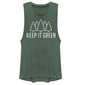 Мускулистая футболка Fifth Sun для юниоров "Keep It Green"