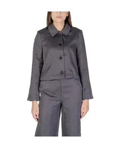 Серый полиэстеровый женский блейзер осенне-зимнего сезона Jacqueline De Yong, серый