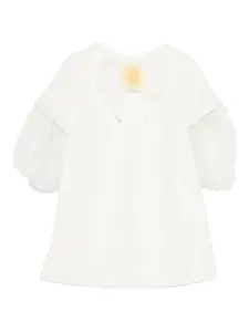 Платье с бантом Miss Grant Kids, белый