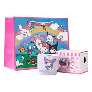 Кружка Sanrio, kuromi+shopping bag