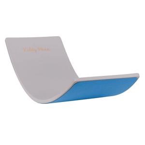KiddyMoon Балансборд BB-002 серый/синий фетр 83х29,5х1,7 Спортивная игрушка