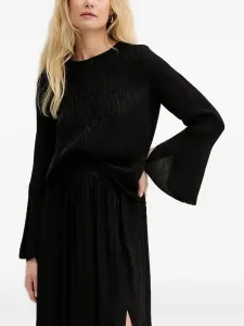 Блузка с рукавами-колокольчиками Armani Exchange, черный