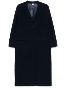 Однобортное пальто Aspesi, синий