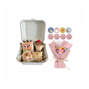 Ланч-бокс с плюшевым кулоном Dessert Dolls высотой 7 см LALABABY