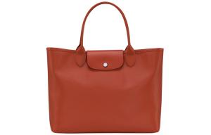 Сумка через плечо Le Pliage City Coated Canvas With Leather женская Orange LONGCHAMP, оранжевый