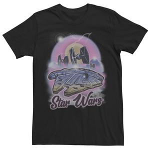 Мужская футболка с плакатом Falcon с аэрографией Star Wars