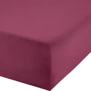 Простыня на резинке Erwin Müller Boxspring Freising" aubergine 120x200 cm - 130x220 cm"