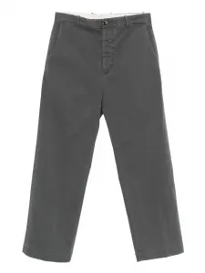 Хлопковые брюки с застежкой на пуговицы Nine In The Morning, серый