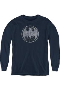 Футболка с длинным рукавом для детей "Batman. Звездная ночь" Gildan, темно-синий