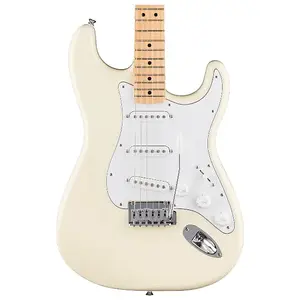 Fender Standard Stratocaster, гриф из клена, белая накладка, олимпийский белый