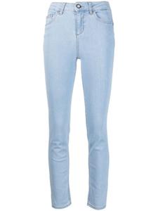 LIU JO укороченные джинсы скинни, синий