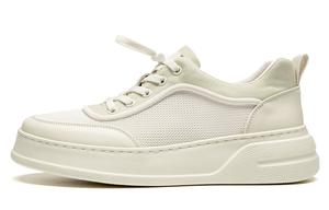 Легкие и дышащие низкие скейтбордские кроссовки мужские LEAVELAND, белый