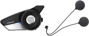 Гарнитура Sena 20S EVO для мотоциклов с Bluetooth, HD-динамиками (в комплекте) и тонкими динамиками для моделей 20S, 20S EVO, 30K, черная., Black