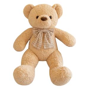 Плюшевый мишка Bow Tie Bear, милый плюшевый медведь с бантом, плюшевая игрушка, плюшевая кукла, высота 40см/60см/80см FANNIKEER